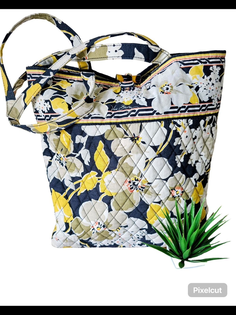 VERA BRADLEY "DOGWOOD" TOGGLE TOTE